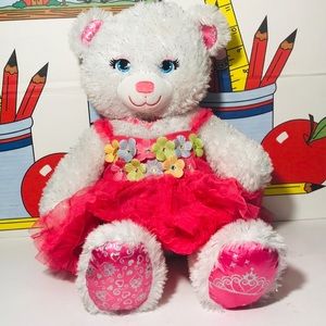 Build a Bear Princess White Sparkle  Teddy Bear